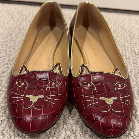 Charlotte Olympia cat flats size 41 - Picture 2 of 4